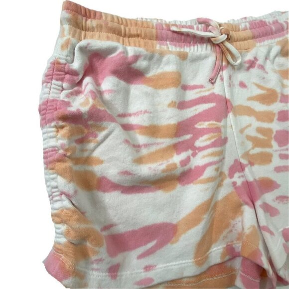 1.STATE Women's XL Shorts Pull On Adjustable Stretch Waist Ruched Side Tie Dye - Picture 5 of 9